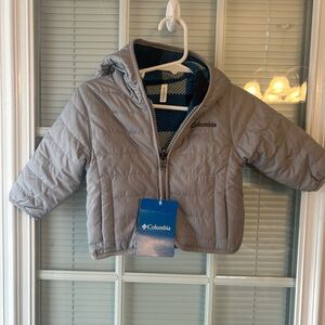 Columbia Blue and Black Reversible Jacket
